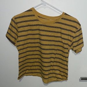 Pacsun Yellow Striped T-Shirt